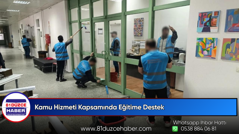 Kamu Hizmeti Kapsamında Eğitime Destek