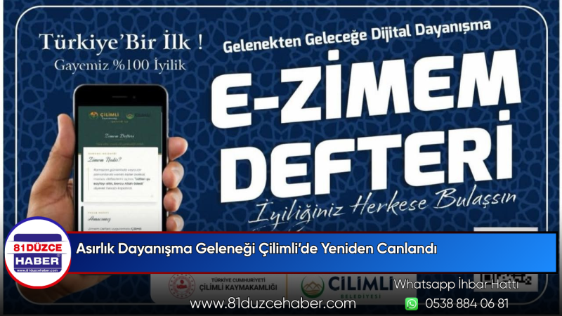Asırlık Dayanışma Geleneği Çilimli’de Yeniden Canlandı