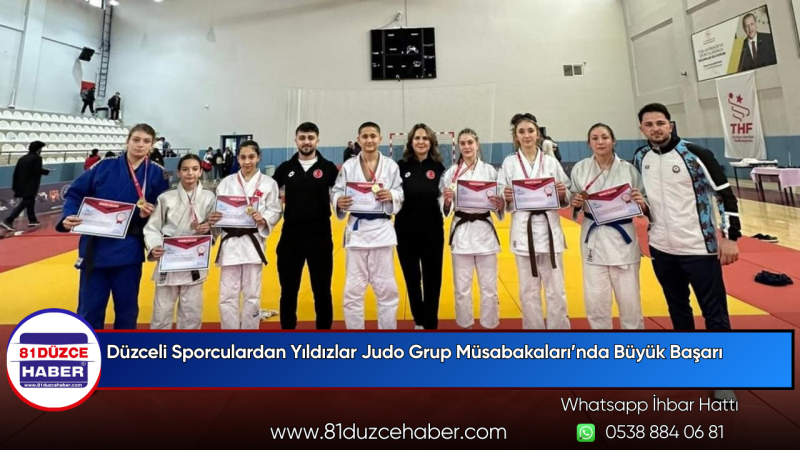 Düzceli Sporculardan Yıldızlar Judo Grup Müsabakaları’nda Büyük Başarı