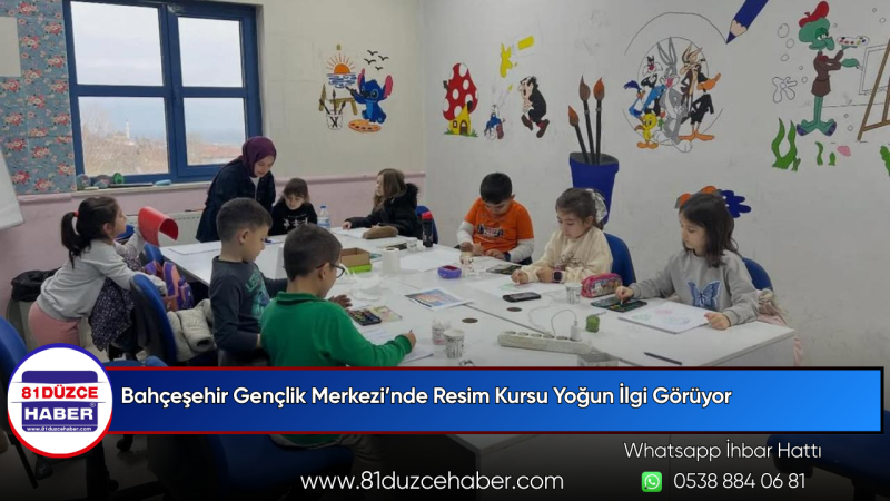 Bahçeşehir Gençlik Merkezi’nde Resim Kursu Yoğun İlgi Görüyor