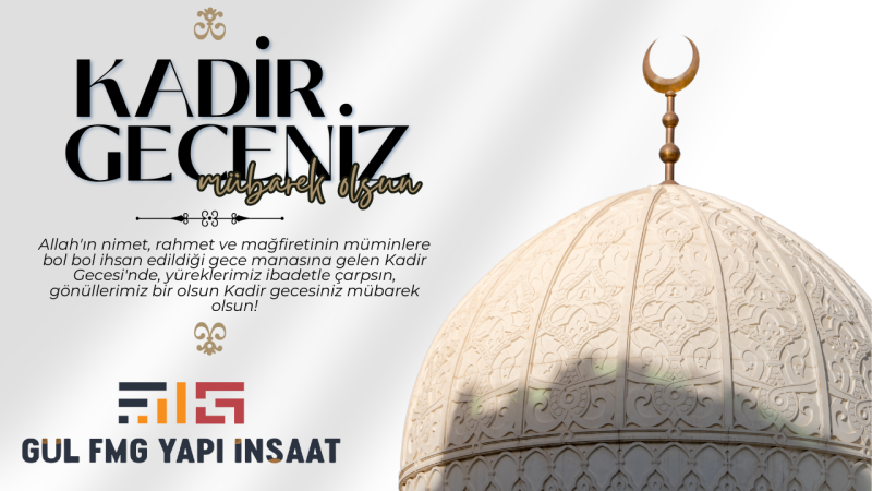 FMG YAPI  KAVUÇUK KADİR GECESİ REKLAM İLANI
