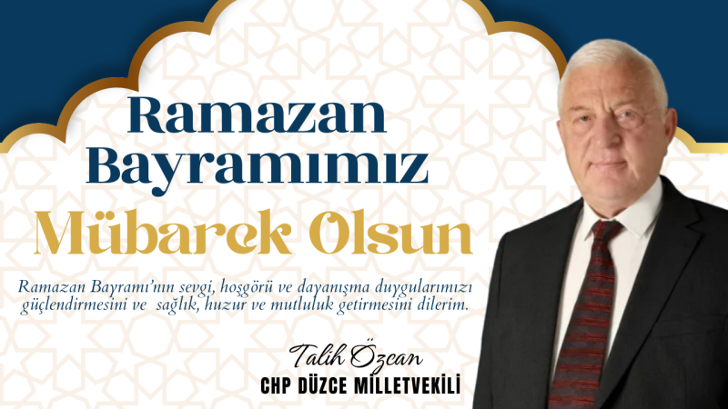 TALİH ÖZCAN RAMAZAN BAYRAMI REKLAM İLANI