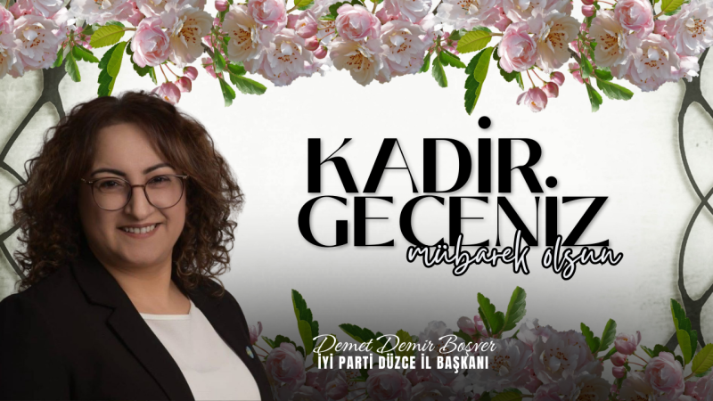 DEMET BOŞVER KADİR GECESİ REKLAM İLANI