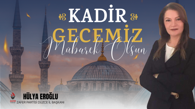 HÜLYA EROĞLU  KADİR GECESİ REKLAM İLANI