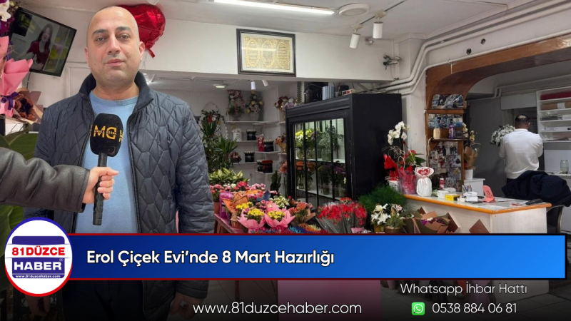 Erol Çiçek Evi’nde 8 Mart Hazırlığı