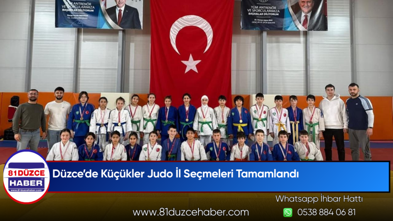 Düzce’de Küçükler Judo İl Seçmeleri Tamamlandı