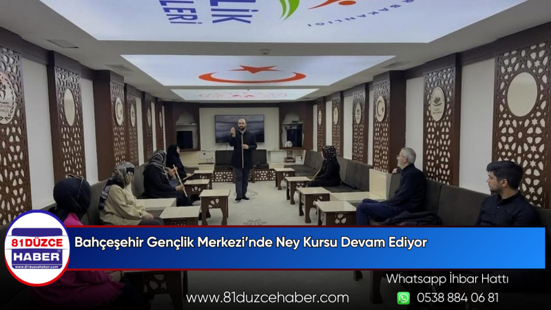 Bahçeşehir Gençlik Merkezi’nde Ney Kursu Devam Ediyor
