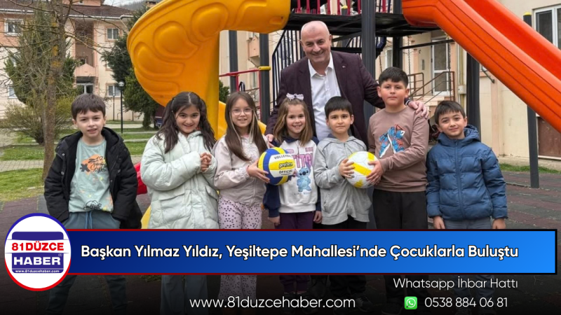 Başkan Yılmaz Yıldız, Yeşiltepe Mahallesi’nde Çocuklarla Buluştu