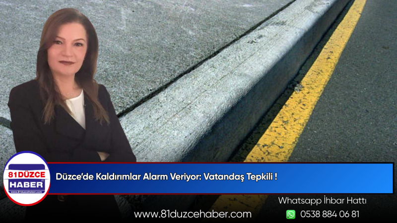 Düzce’de Kaldırımlar Alarm Veriyor: Vatandaş Tepkili !