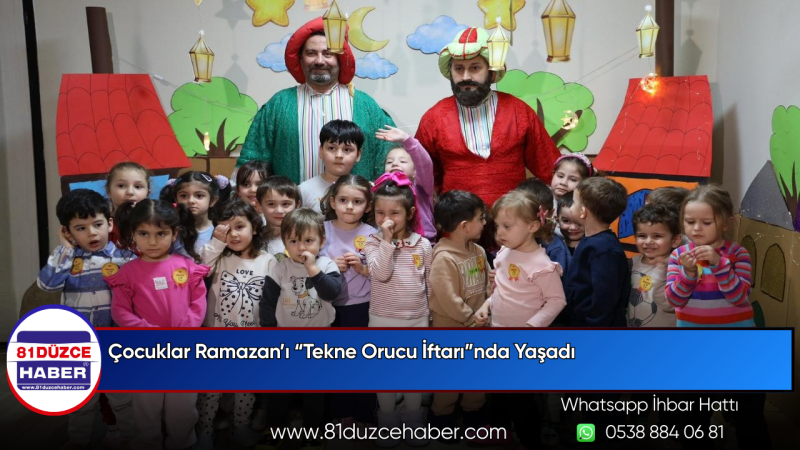 Çocuklar Ramazan’ı “Tekne Orucu İftarı”nda Yaşadı