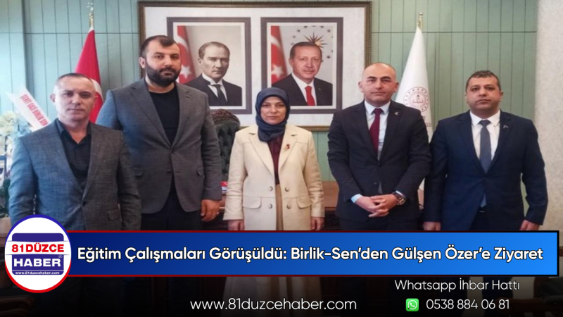 Eğitim Çalışmaları Görüşüldü: Birlik-Sen’den Gülşen Özer’e Ziyaret