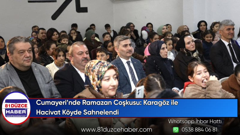 Cumayeri’nde Ramazan Coşkusu: Karagöz ile Hacivat Köyde Sahnelendi