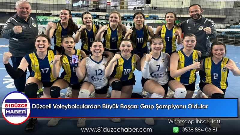 Düzceli Voleybolculardan Büyük Başarı: Grup Şampiyonu Oldular