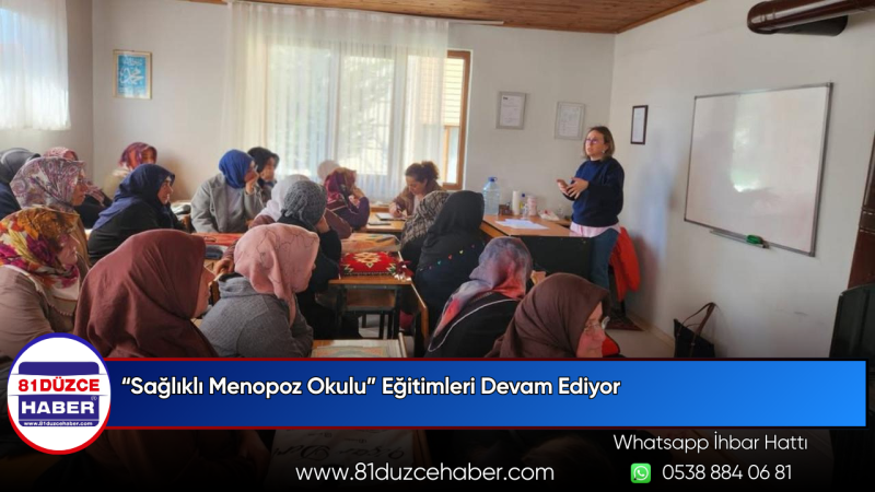 “Sağlıklı Menopoz Okulu” Eğitimleri Devam Ediyor