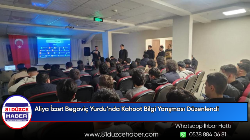 Aliya İzzet Begoviç Yurdu’nda Kahoot Bilgi Yarışması Düzenlendi
