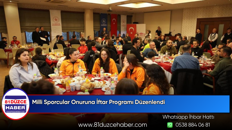 Milli Sporcular Onuruna İftar Programı Düzenlendi