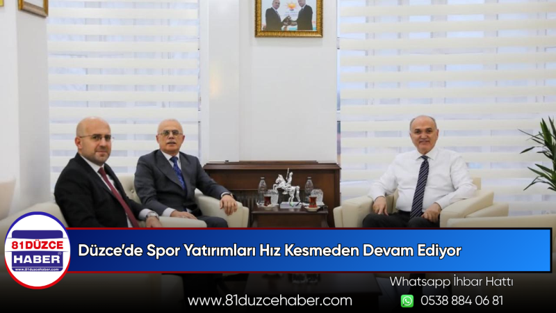 Düzce’de Spor Yatırımları Hız Kesmeden Devam Ediyor