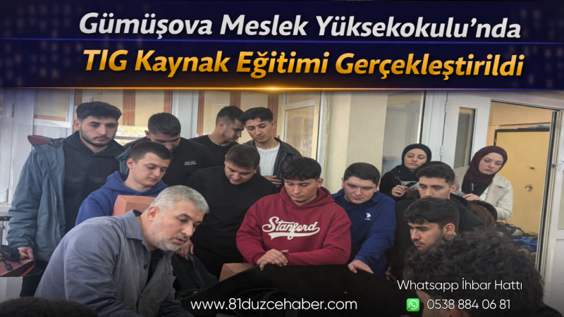 Gümüşova Meslek Yüksekokulu’nda TIG Kaynak Eğitimi Gerçekleştirildi