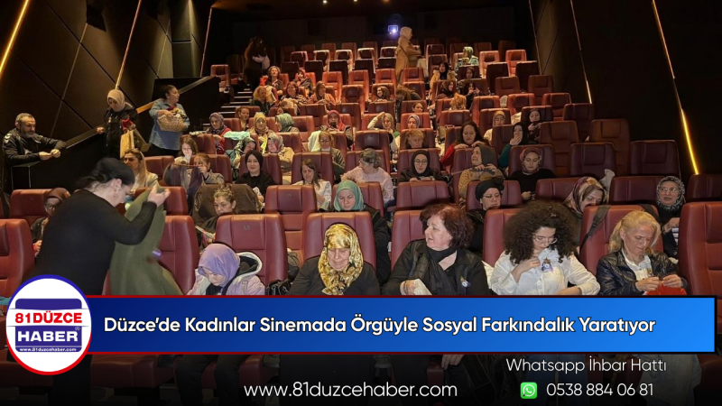 Düzce’de Kadınlar Sinemada Örgüyle Sosyal Farkındalık Yaratıyor