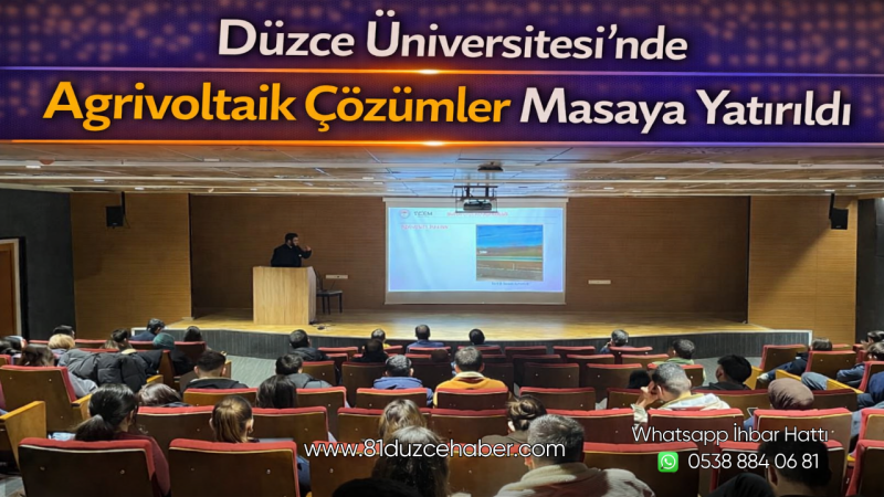 Düzce Üniversitesi’nde Agrivoltaik Çözümler Masaya Yatırıldı