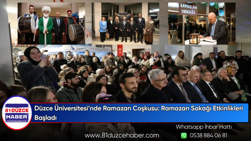 Düzce Üniversitesi’nde Ramazan Coşkusu: Ramazan Sokağı Etkinlikleri Başladı
