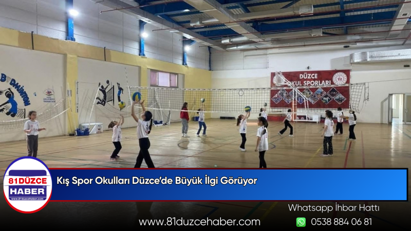 Kış Spor Okulları Düzce’de Büyük İlgi Görüyor