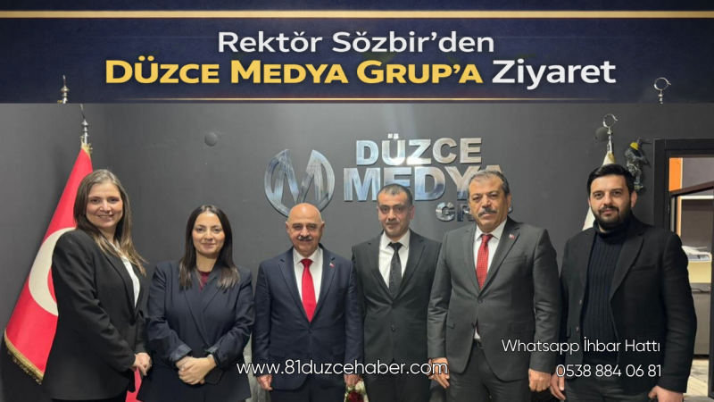 Rektör Sözbir’den Düzce Medya Grup’a Ziyaret
