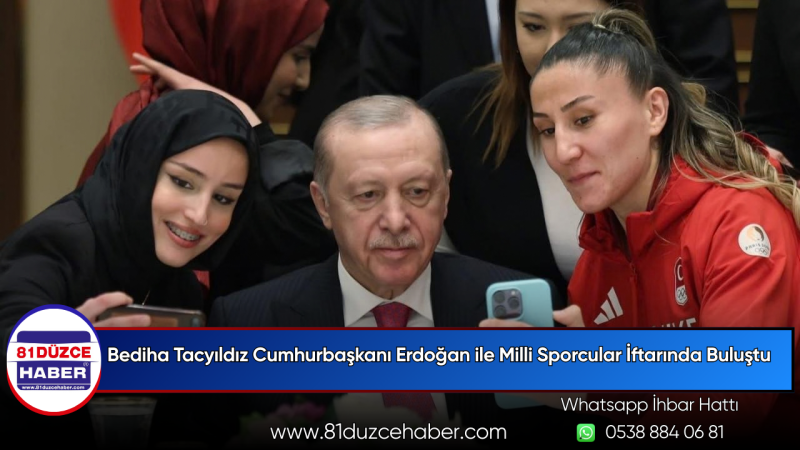 Bediha Tacyıldız Cumhurbaşkanı Erdoğan ile Milli Sporcular İftarında Buluştu