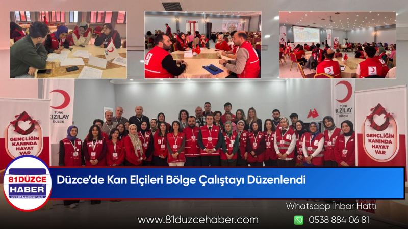 Düzce’de Kan Elçileri Bölge Çalıştayı Düzenlendi