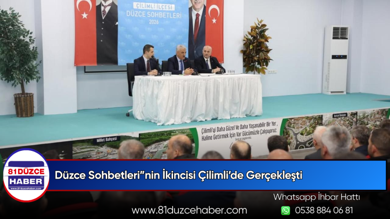 Düzce Sohbetleri”nin İkincisi Çilimli’de Gerçekleşti