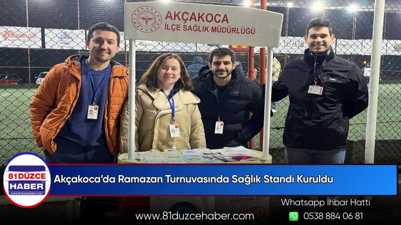 Akçakoca’da Ramazan Turnuvasında Sağlık Standı Kuruldu