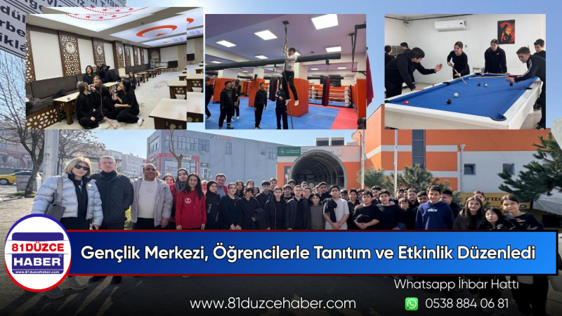 Gençlik Merkezi, Öğrencilerle Tanıtım ve Etkinlik Düzenledi