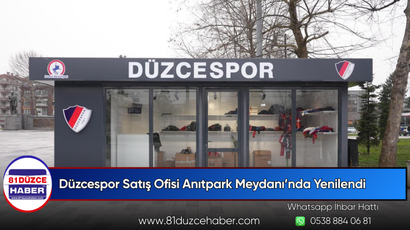 Düzcespor Satış Ofisi Anıtpark Meydanı’nda Yenilendi