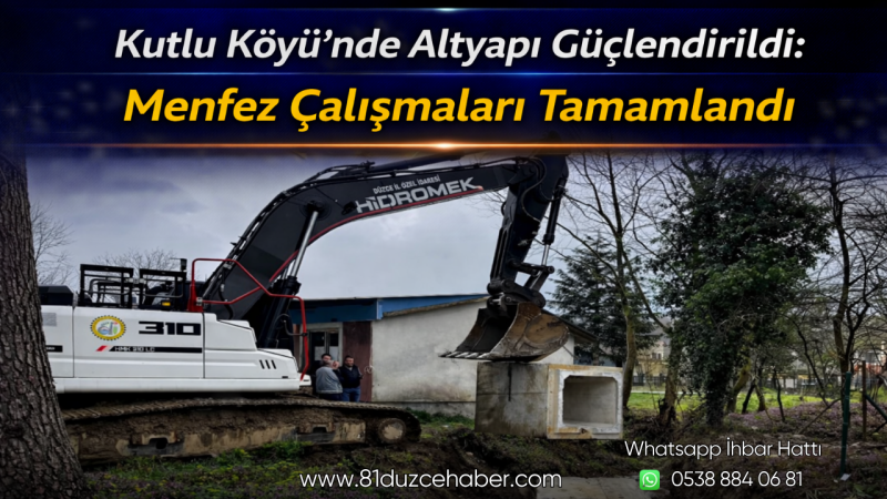 Kutlu Köyü’nde Altyapı Güçlendirildi: Menfez Çalışmaları Tamamlandı