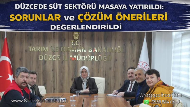 Düzce’de Süt Sektörü Masaya Yatırıldı: Sorunlar ve Çözüm Önerileri Değerlendirildi