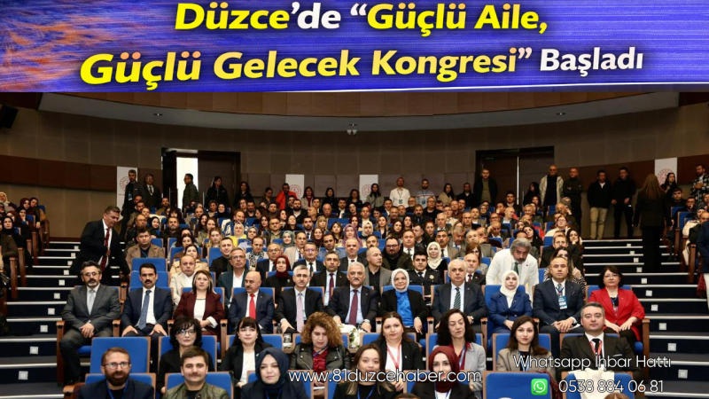 Düzce’de “Güçlü Aile, Güçlü Gelecek Kongresi” Başladı