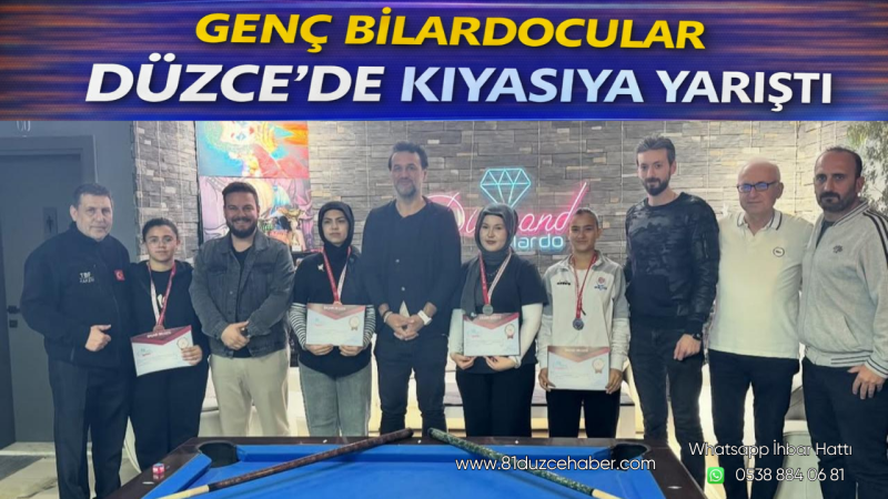 Genç Bilardocular Düzce’de Kıyasıya Yarıştı