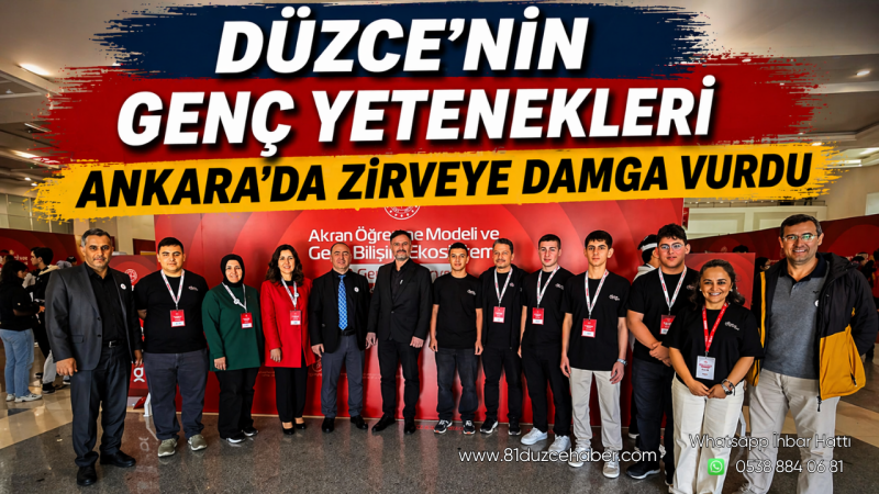 Düzce’nin Genç Yetenekleri Ankara’da Zirveye Damga Vurdu