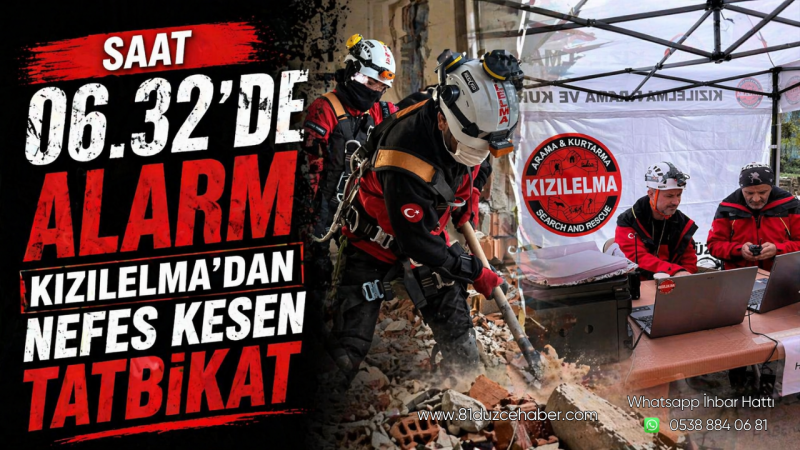 Saat 06.32’de Alarm, Kızılelma’dan Nefes Kesen Tatbikat