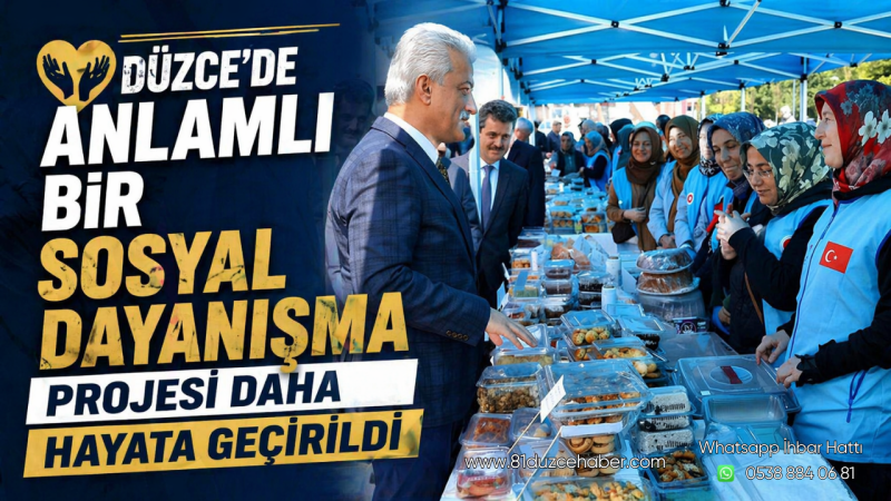 Düzce’de Anlamlı Bir Sosyal Dayanışma Projesi Daha Hayata Geçirildi