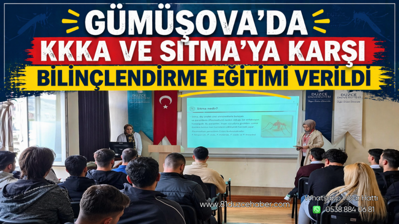 Gümüşova’da KKKA ve Sıtma’ya Karşı Bilinçlendirme Eğitimi Verildi