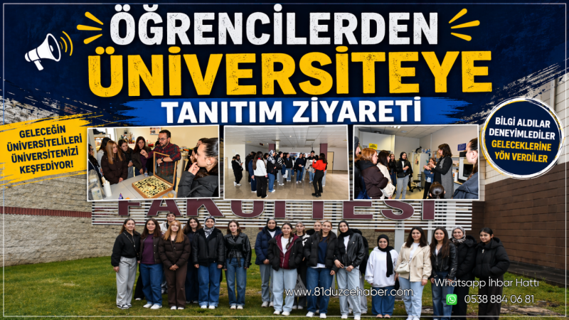 Öğrencilerden Üniversiteye Tanıtım Ziyareti