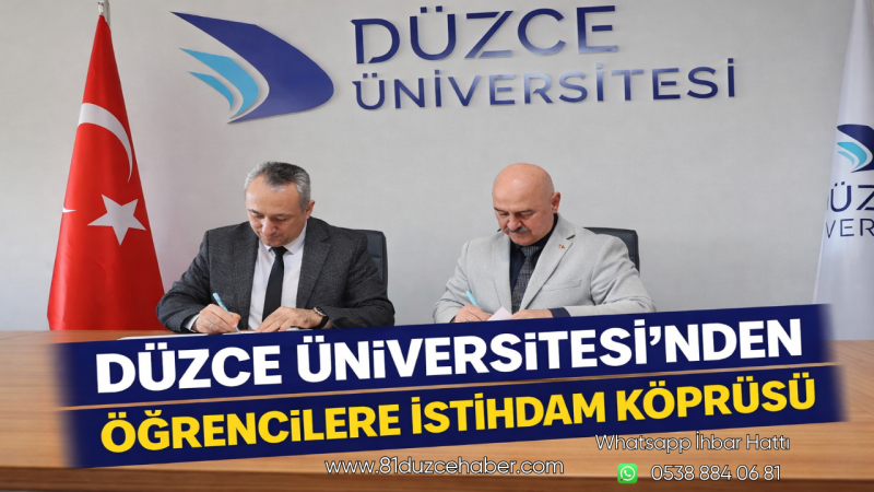 Düzce Üniversitesi’nden Öğrencilere İstihdam Köprüsü