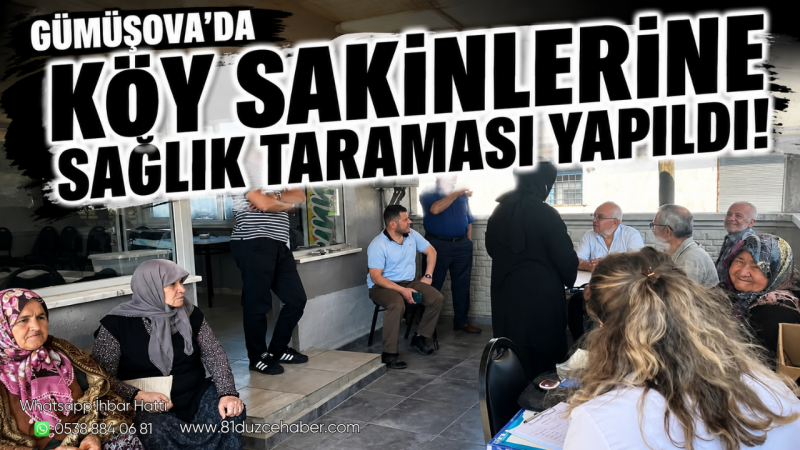 Gümüşova’da Köy Sakinlerine Sağlık Taraması Yapıldı