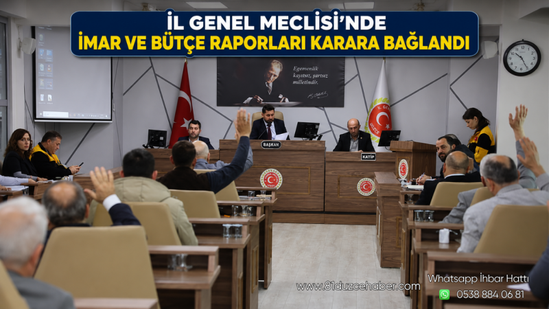 İl Genel Meclisi’nde İmar ve Bütçe Raporları Karara Bağlandı