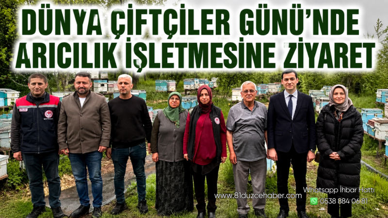 Dünya Çiftçiler Günü’nde Arıcılık İşletmesine Ziyaret