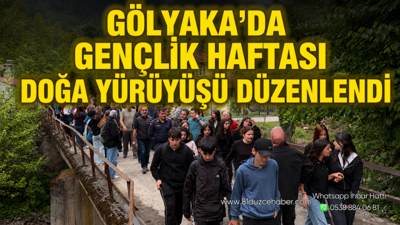 Gölyaka’da Gençlik Haftası Doğa Yürüyüşü Düzenlendi