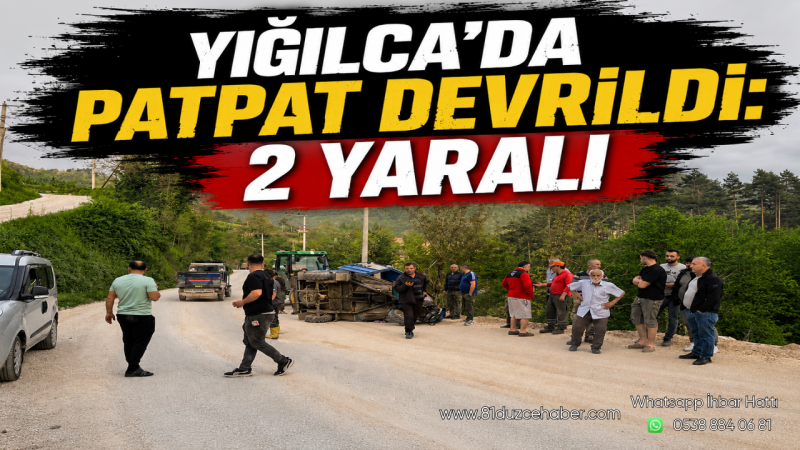Yığılca’da Patpat Devrildi: 2 Yaralı