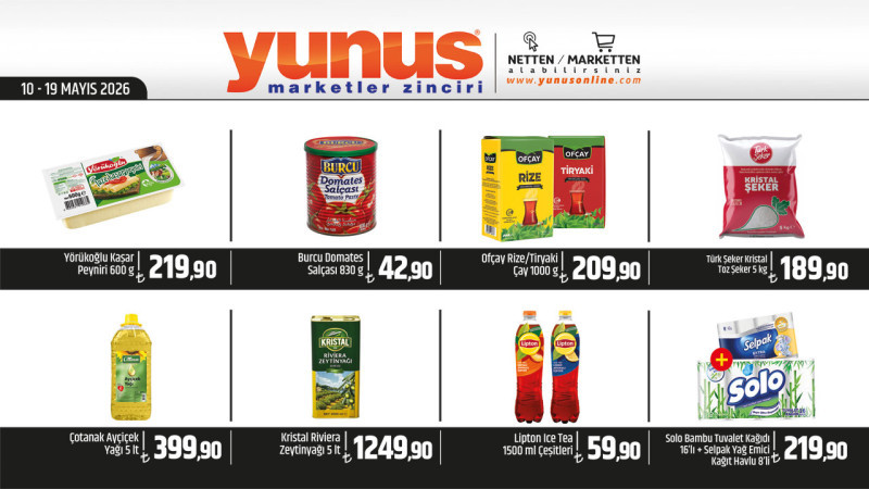 YUNUS MARKET 10-19 MAYIS 2026