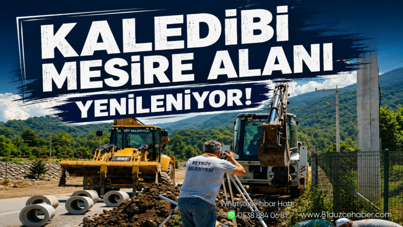 Kaledibi Mesire Alanı Yenileniyor